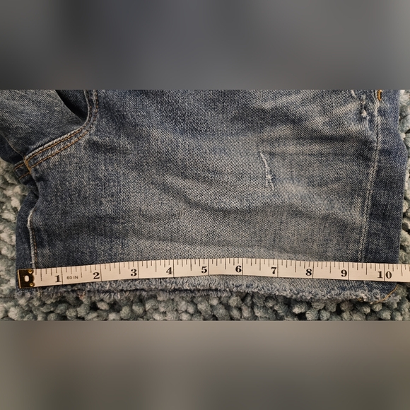 Madewell Blue Denim Shorts Raw Hem Women’s Casual HIGH- RISE - Picture 10 of 13